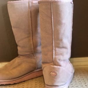 EMU pink tall boots size 9
